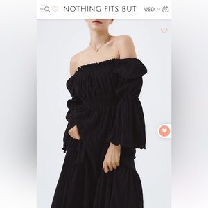 Nothing fits but pleated seine maxi